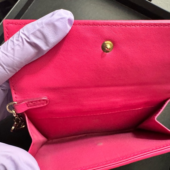 🔥 SOLD 💝Christian Dior Pink compact wallet, 
With card slots and money & ID
Soft - Picture 6 of 16